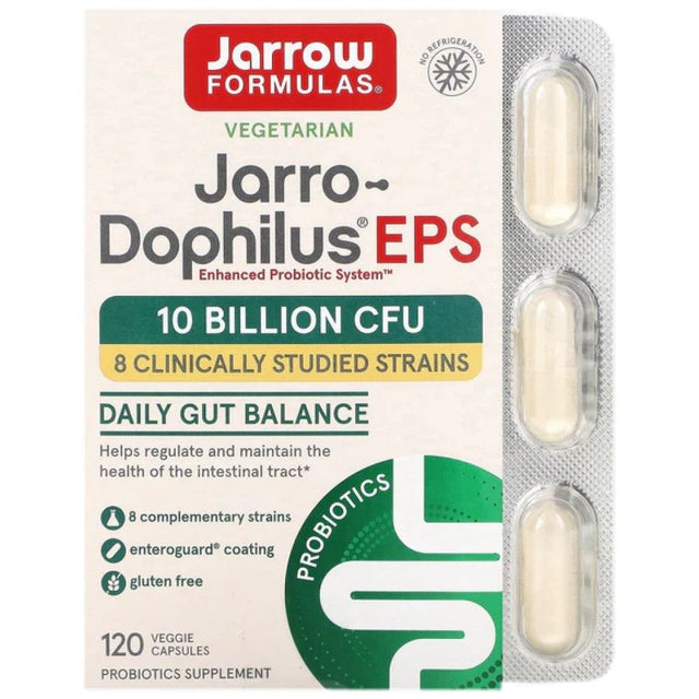 Jarro-Dophilus EPS - 120 капсули  Jarrow Formulas - Nutra Best Bulgaria
