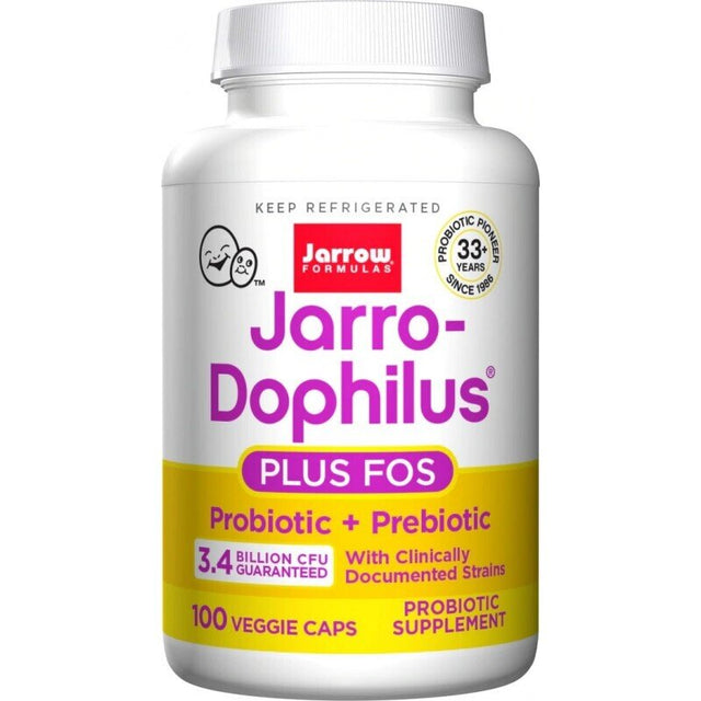 Jarro-Dophilus®+FOS (3.4 B. CFU) / 100 Caps  Jarrow Formulas - Nutra Best Bulgaria