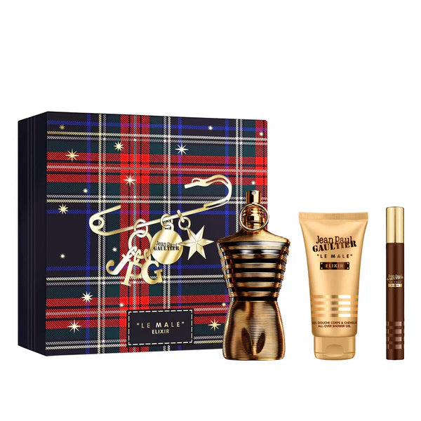 Jean Paul Gaultier Le Male Elixir EDP 125 ml + EDP 10 ml + SG 75 ml  JEAN PAUL GAULTIER - Nutra Best Bulgaria