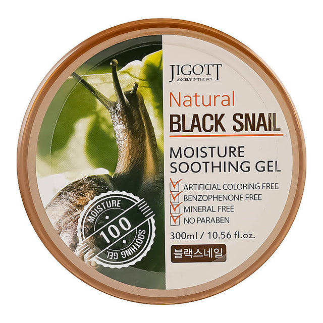 Jigott Natural Black Snail Moisture Soothing Gel 300 ml  Jigott - Nutra Best Bulgaria