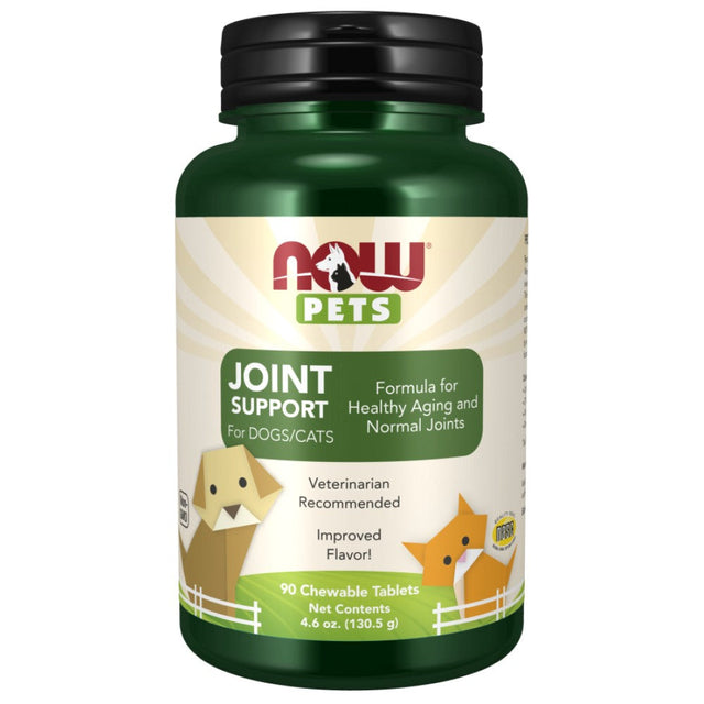 Joint Support Chewable Tablets | for Dogs & Cats - 90 Дъвчащи таблетки  NOW Foods - Nutra Best Bulgaria