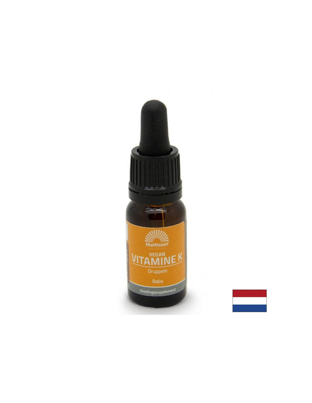 За здрави кости Витамин K Веган 150 mcg х 10 ml капки  Mattisson Healthstyle - Nutra Best Bulgaria