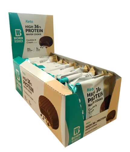 KETO Protein Cookie Box / 12 x 60 g  Born Winner - Nutra Best Bulgaria
