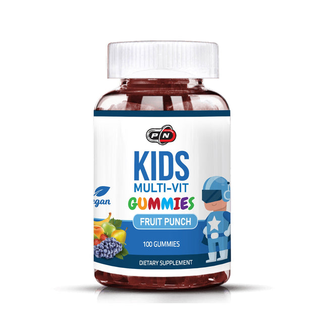 KIDS MULTI VIT GUMMIES - FRUIT PUNCH - 100 GUMMIES  Pure Nutrition - Nutra Best Bulgaria