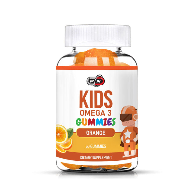 KIDS OMEGA 3 GUMMIES - ORANGE - 60 GUMMIES  Pure Nutrition - Nutra Best Bulgaria