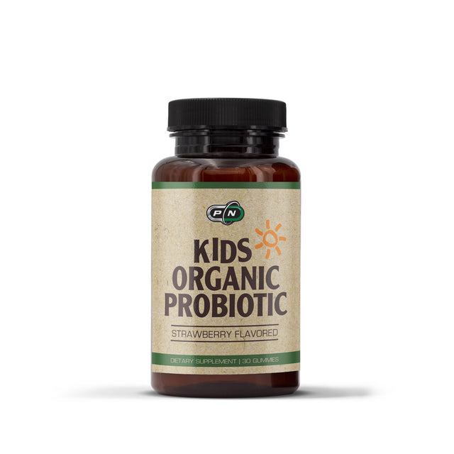 KIDS ORGANIC PROBIOTIC STRAWBERRY - 30 Gummies  Pure Nutrition - Nutra Best Bulgaria