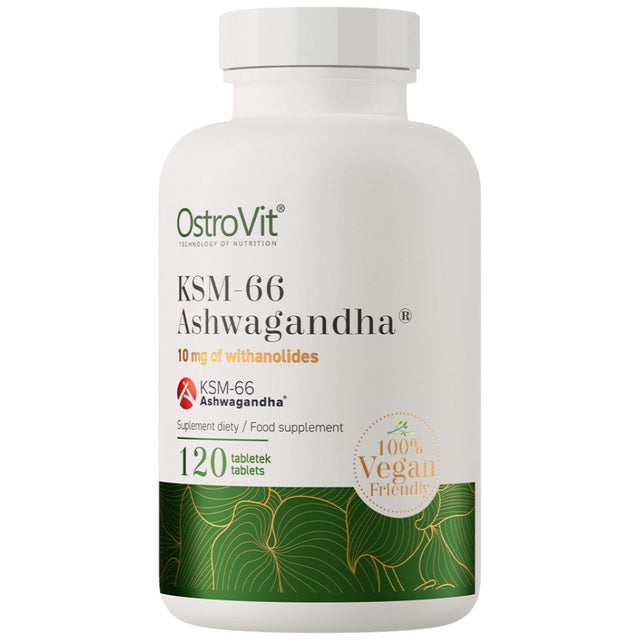 KSM-66 Ashwagandha 400 mg 120 Таблетки  OstroVit - Nutra Best Bulgaria