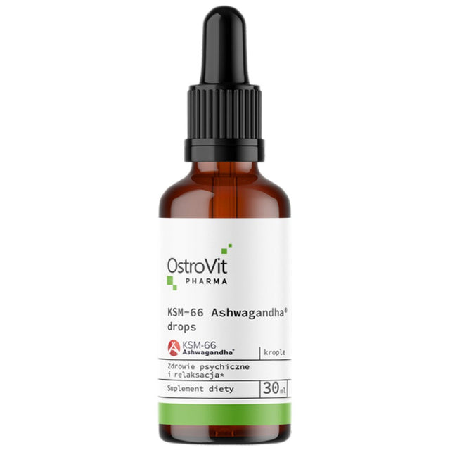KSM-66 Ashwagandha Drops | Ashwagandha Root Extract 30 мл  OstroVit - Nutra Best Bulgaria