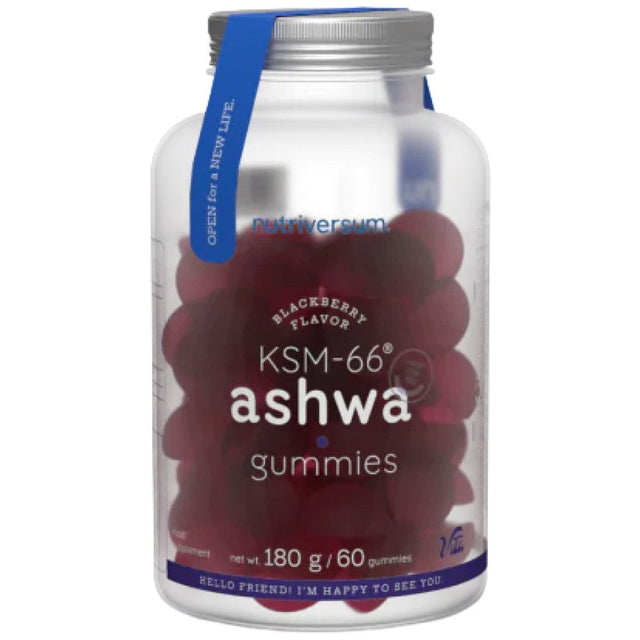 KSM-66® Ashwagandha Gummies - 60 желирани бонбони  Nutriversum - Nutra Best Bulgaria