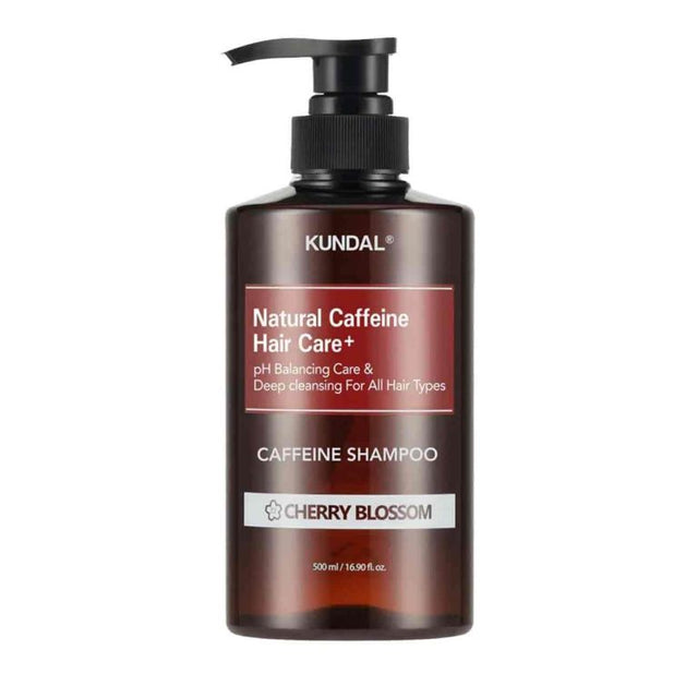 KUNDAL – Caffeine Shampoo, Cherry Blossom, 500ml  KUNDAL - Nutra Best Bulgaria