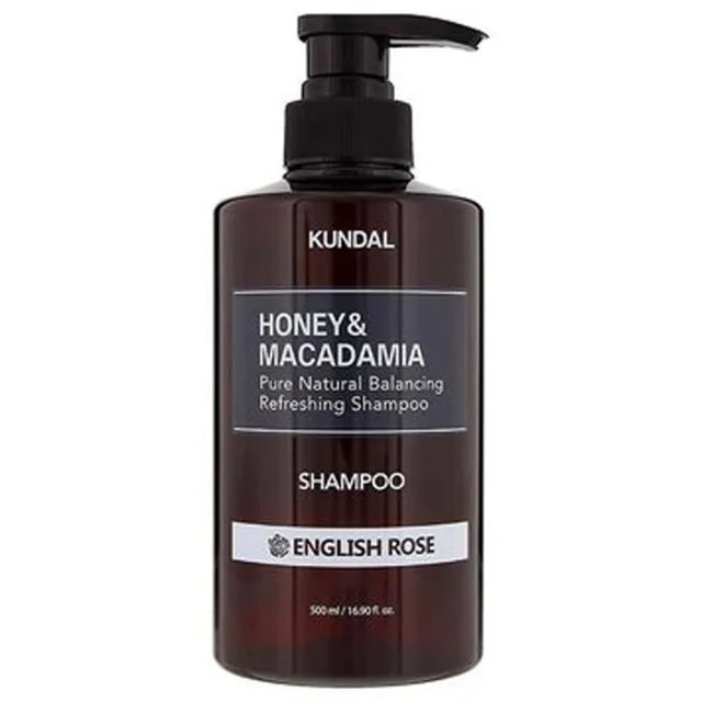 KUNDAL – Honey & Macadamia Nature Shampoo, English Rose, 500ml  KUNDAL - Nutra Best Bulgaria