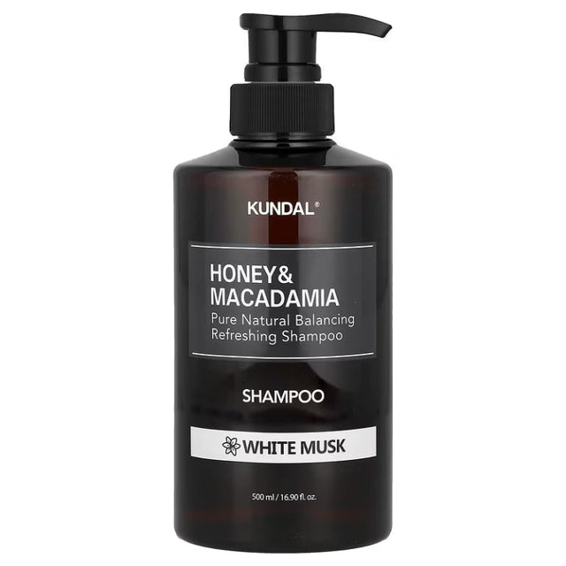 KUNDAL – Honey & Macadamia Nature Shampoo, White Musk, 500ml  KUNDAL - Nutra Best Bulgaria