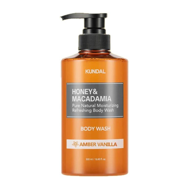 KUNDAL – Honey & Macadamia Pure Body Wash, Amber Vanilla, 500ml  KUNDAL - Nutra Best Bulgaria