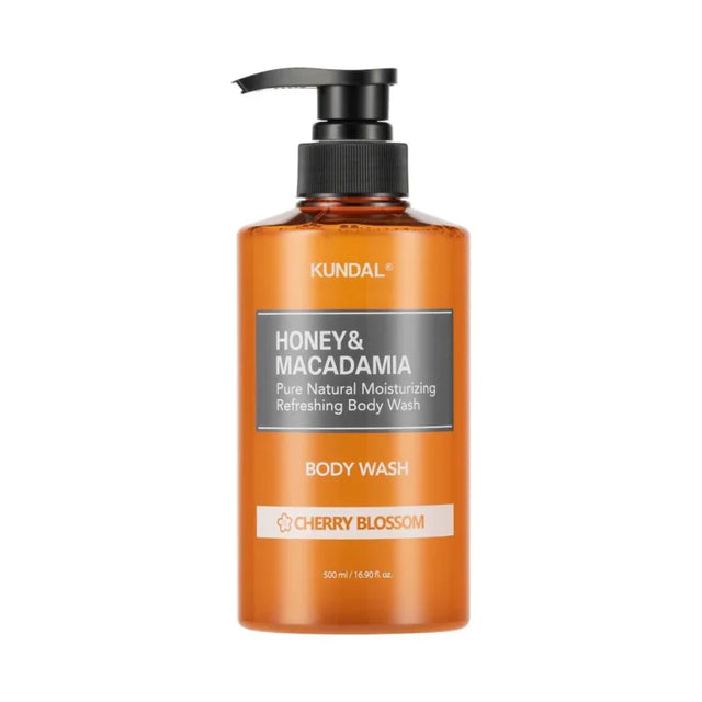KUNDAL – Honey & Macadamia Pure Body Wash, Cherry Blossom, 500ml  KUNDAL - Nutra Best Bulgaria