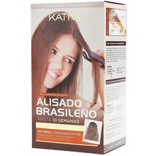 Kativa - Brazilian Straightening Brunette Kit - Sada s keratinem pro narovnání vlasů - 225ml  Kativa - Nutra Best Bulgaria