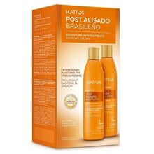 Kativa - Post Brazilian Straightening Shampoo + Conditioner - Sada po narovnání vlasů keratinem - 0ml - Feel You