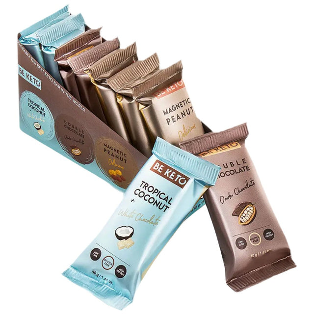 Keto Bar Set | Mix of 9 Bars - 9 x 40 грама  BeKeto™ - Nutra Best Bulgaria