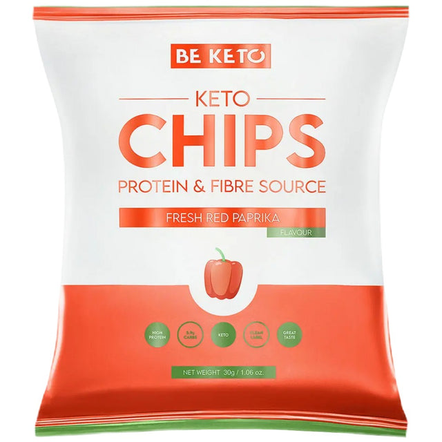 Keto Chips | Fresh Red Paprika - 30 грама - Nutra Best Bulgaria
