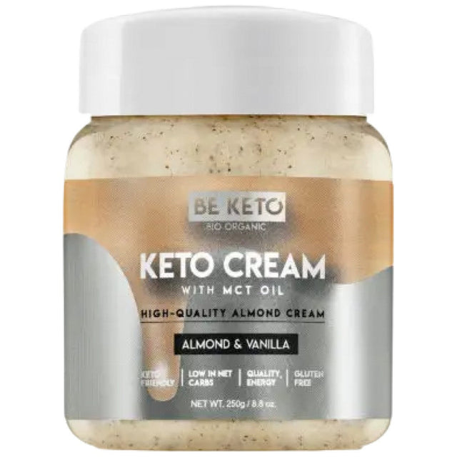 Keto Cream | Almond & Vanilla + MCT - 250 грама  BeKeto™ - Nutra Best Bulgaria