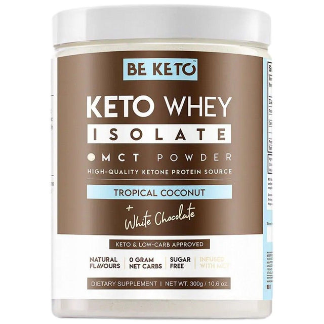 Keto Whey Isolate + MCT - 300 грама  BeKeto™ - Nutra Best Bulgaria