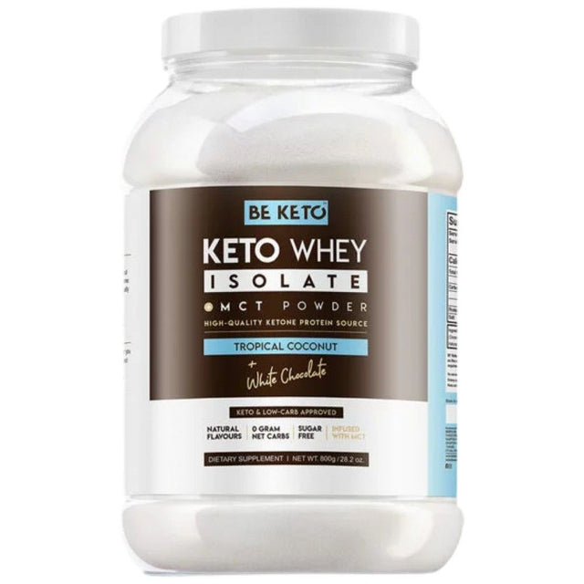 Keto Whey Isolate + MCT - 800 грама  BeKeto™ - Nutra Best Bulgaria