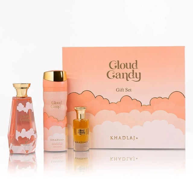 Khadlaj – Cloud Candy Extrait De Parfum 100ml + Body Spray 200ml + Concentrated Perfume Oil 24ml  Khadlaj - Nutra Best Bulgaria