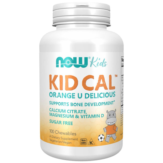 Kid Cal - Mag - 100 Дъвчащи таблетки  NOW Foods - Nutra Best Bulgaria
