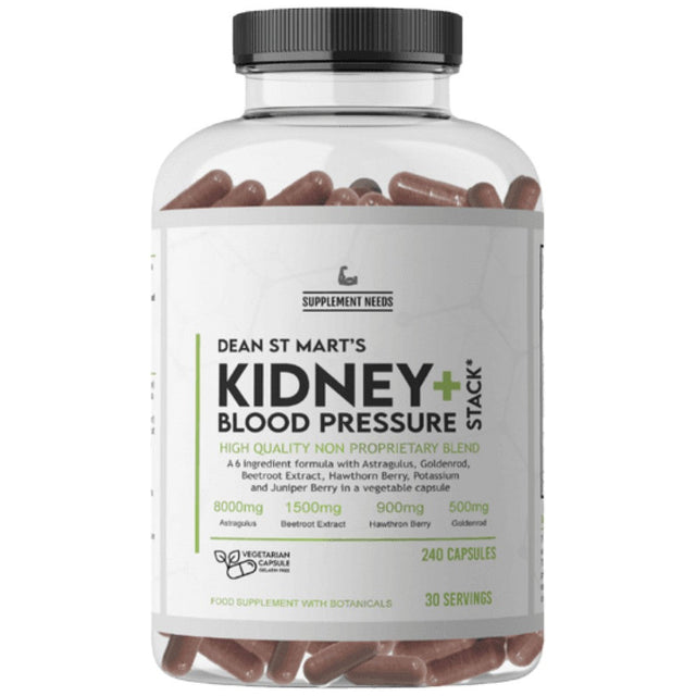 Kidney And Blood Pressure Stack - 240 капсули  Supplement Needs - Nutra Best Bulgaria