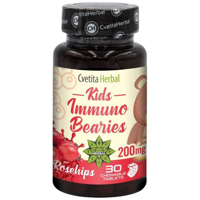 Kids Immuno Bearies  200 mg 30 Таблетки  Cvetita Herbal - Nutra Best Bulgaria