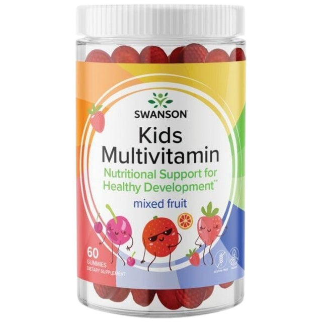 Kids Multivitamin Gummies | Mixed Fruit - 60 Дъвчащи таблетки  Swanson - Nutra Best Bulgaria