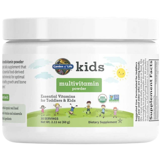 Kids Multivitamin Powder | Essential Vitamins for Toddlers & Kids - 60 грама  Garden Of Life - Nutra Best Bulgaria