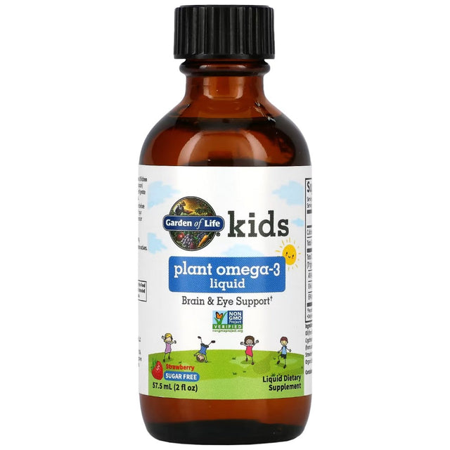 Kids Plant Omega-3 Liquid - 57.5 мл  Garden Of Life - Nutra Best Bulgaria