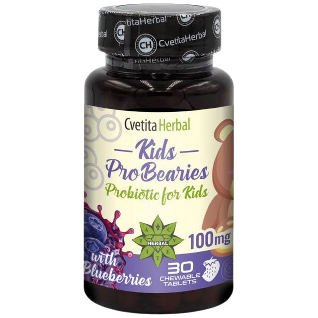 Kids Pro Bearies 100 mg - 30 Таблетки  Cvetita Herbal - Nutra Best Bulgaria
