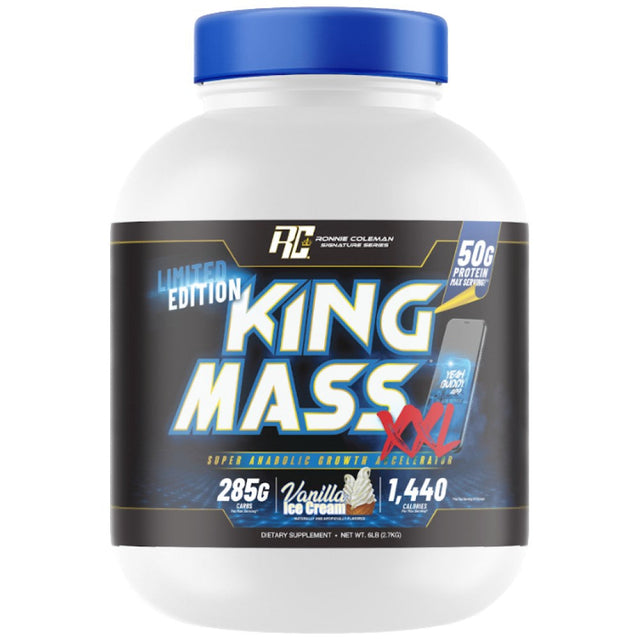King Mass XXL Gainer | Super Anabolic Growth Accelerator - 2721 грама  Ronnie Coleman - Nutra Best Bulgaria