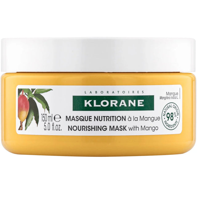 Klorane, Mango Butter Nutrition, Hair Treatment Cream Mask, For Nourishing, 150 ml  Klorane - Nutra Best Bulgaria