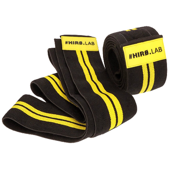 Knee Wrap - Rubber Logo | Black & Yellow  Hero.Lab - Nutra Best Bulgaria