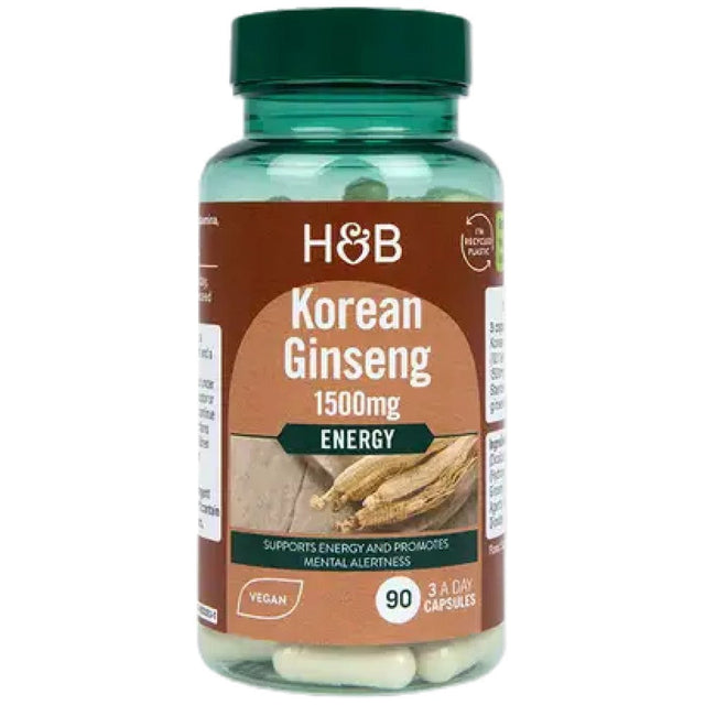 Korean Ginseng 1500 mg - 90 капсули  Holland and Barrett - Nutra Best Bulgaria