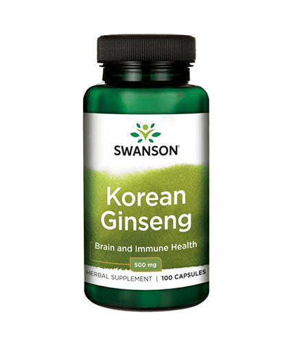 Korean Ginseng 500 mg - 100 капсули  Swanson - Nutra Best Bulgaria