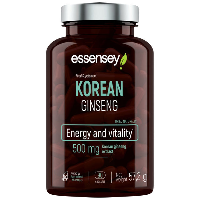 Korean Ginseng 500 mg - 90 капсули  ESSENSEY - Nutra Best Bulgaria