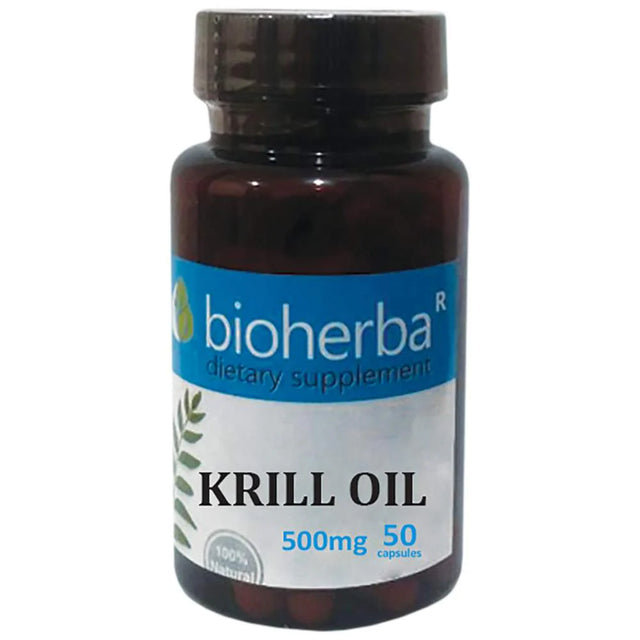 Krill Oil 500 mg - 50 Гел капсули  Bioherba - Nutra Best Bulgaria