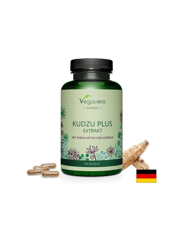 Kudzu Plus Extrakt - Кудзу плюс Овес и Ацерола, 180 капсули  Vegavero - Nutra Best Bulgaria
