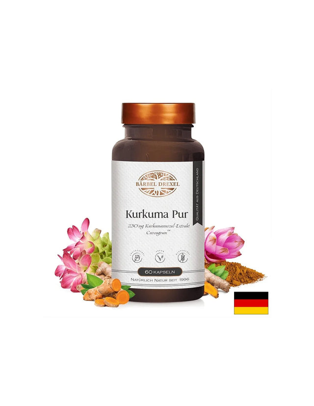 Куркума – храносмилане, черен дроб и жлъчен мехур - Kurkuma Pur, 60 капсули Bärbel Drexel - Nutra Best