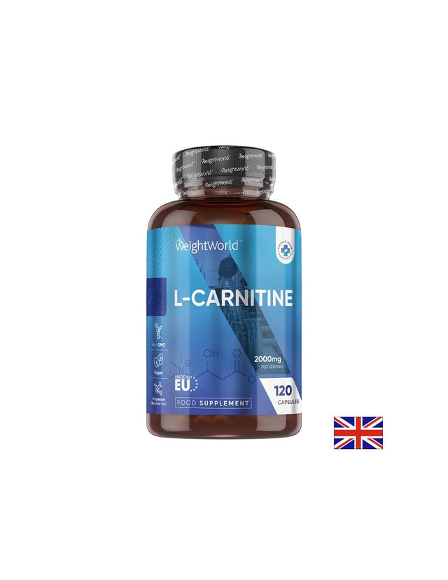 L-Карнитин 1000 mg – Енергия, метаболизъм и контрол на теглото, 120 капсули  WeightWorld - Nutra Best Bulgaria
