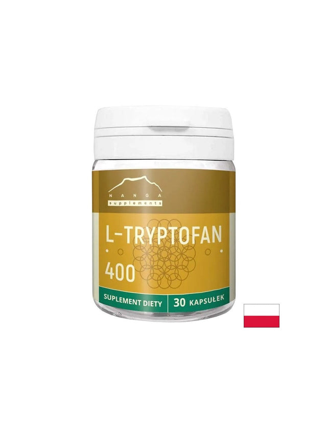 Стрес и безсъние - L-Триптофан, 400 mg х 30 капсули  Nanga - Nutra Best Bulgaria