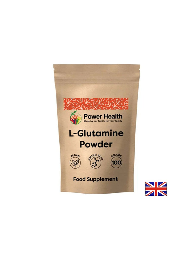 L-Глутамин – Мускулно възстановяване и имунна подкрепа, 5000 mg, 100 g  Power Health - Nutra Best Bulgaria