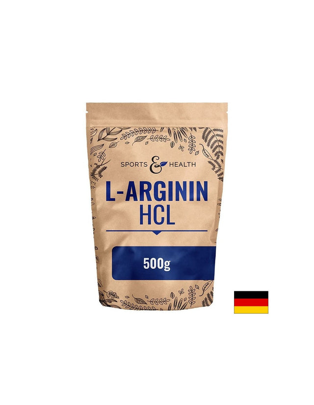 L-Аргинин Хидрохлорид – Кръвообращение и съдово здраве, 5000 mg, 500 g прах  Sports & Health Solutions - Nutra Best Bulgaria