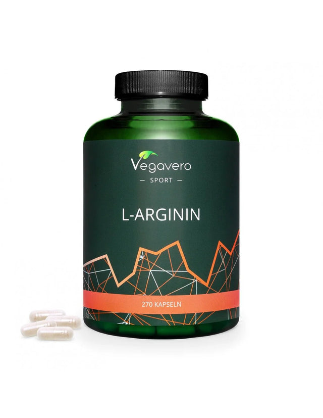 L-Arginin/ Л-Аргинин, 270 капсули, 100% Vegan Vegavero - Nutra Best