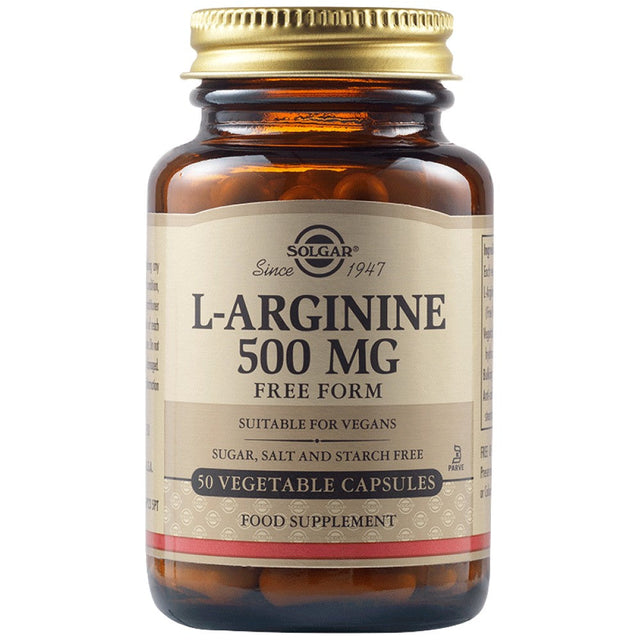 L-Arginine 500 mg - 50 капсули - Nutra Best