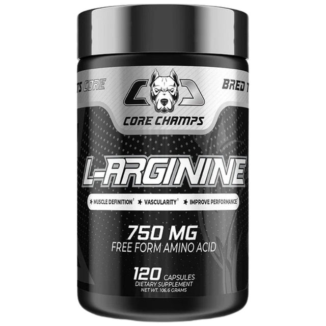 L-Arginine 750 mg - 120 капсули  Core Champs by Kai Greene - Nutra Best Bulgaria