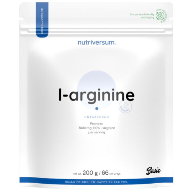 L-Arginine Powder | 100% Pure - 200 грама  Nutriversum - Nutra Best Bulgaria